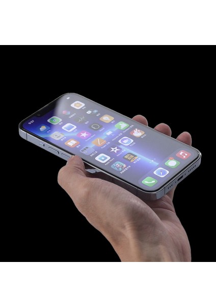 Apple iPhone 14 Plus Ekran Koruyucu Automatic Hizalama Aparatlı 9h Sağlamlık Tempered Glass