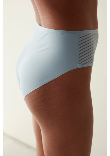 Nude Colors Yüksek Bel Mavi Slip Külot fiyatları