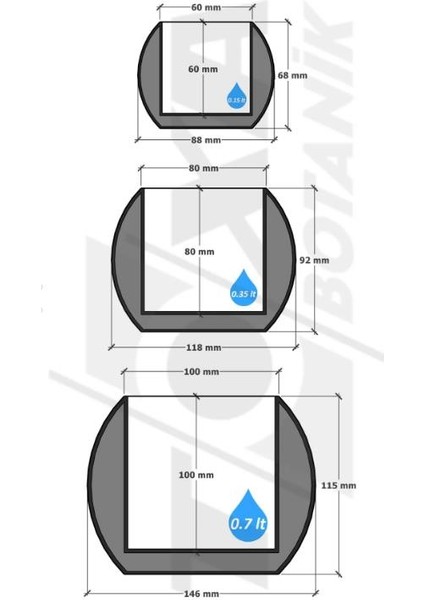 Kaktüs Saksı 3lü Set Gül Kurusu fiyatları