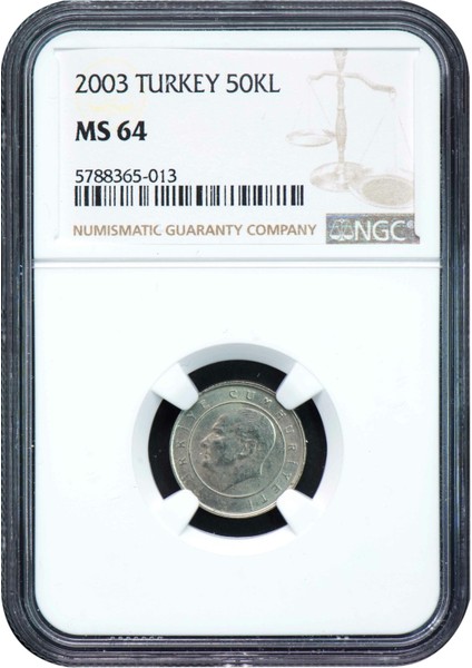 Ngc Sertifikalı - 50.000 Lira 2003