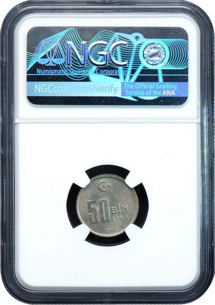 Ngc Sertifikalı - 50.000 Lira 2003