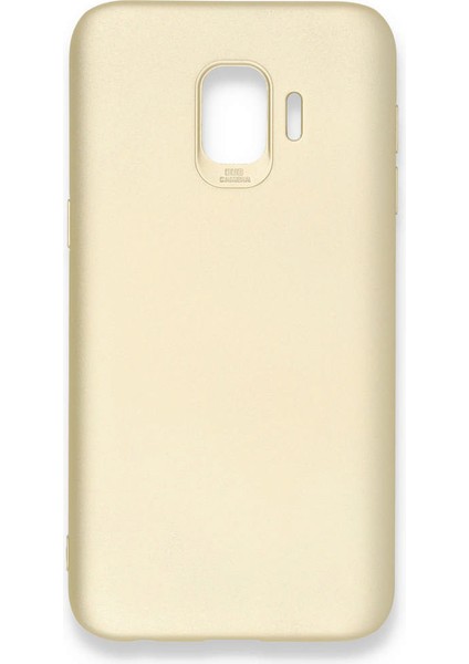 Samsung Galaxy J2 Core Kılıf Premium Rubber Silikon - Gold