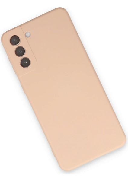 Samsung Galaxy S21 Plus Kılıf Nano Içi Kadife Silikon - Pudra modelleri