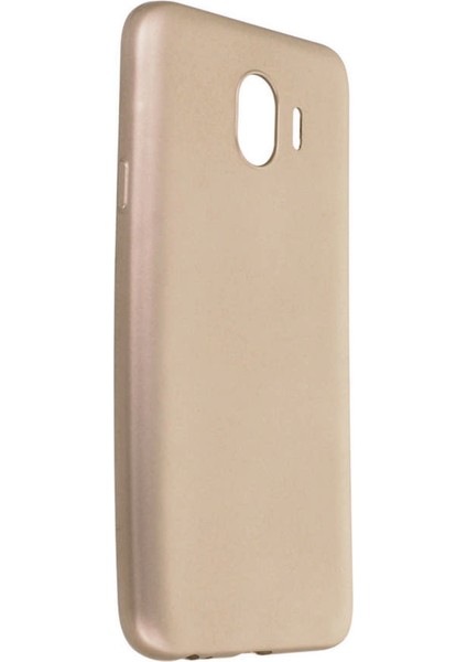 Samsung Galaxy J4 Kılıf Premium Rubber Silikon - Gold