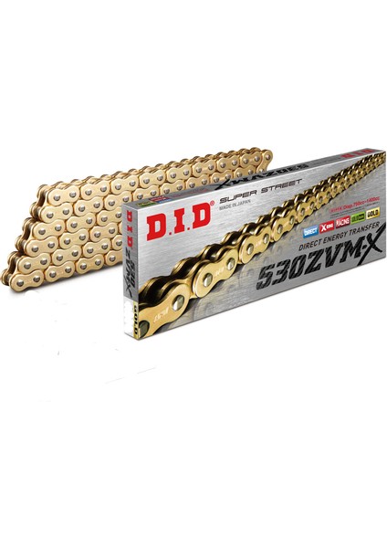 D.ı.d 530 Zvm-X X-Ringli Zincir Gold 124 Bakla