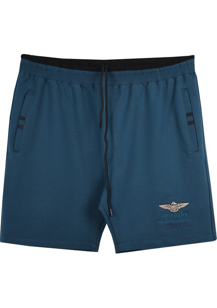 Erkek Büyük Beden Likralı Penye Şort Dekons Petrol Yeşil fırsatları