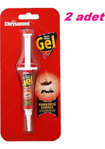 Hamam Böceği ve Karınca Jeli 5 gr Chrysamed Fibronx2 Adet