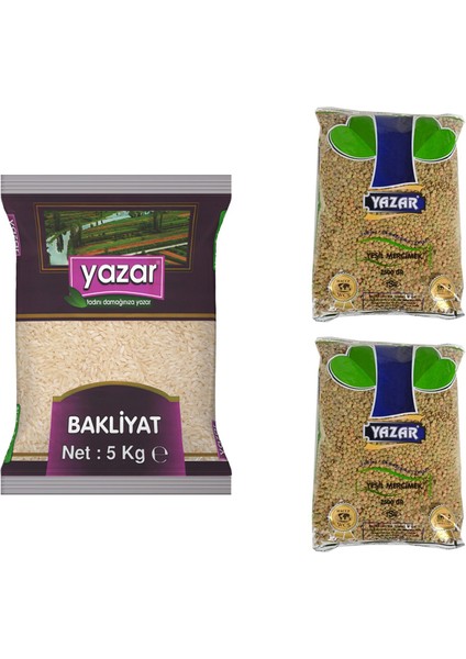 Pilavlık Pirinç 5 kg + Yeşil Mercimek 5 kg