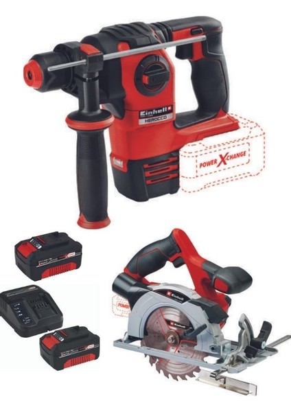 Herocco 18V Kırıcı Te-Cs 18/165/1 Daire Testere 2X4.0AH Akülü Set