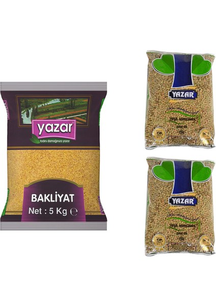 Pilavlık Bulgur 5 kg + Yeşil Mercimek 5 kg