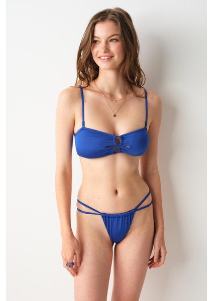 Berta Bantlı String Bikini Tek Alt Saks 239206 modelleri