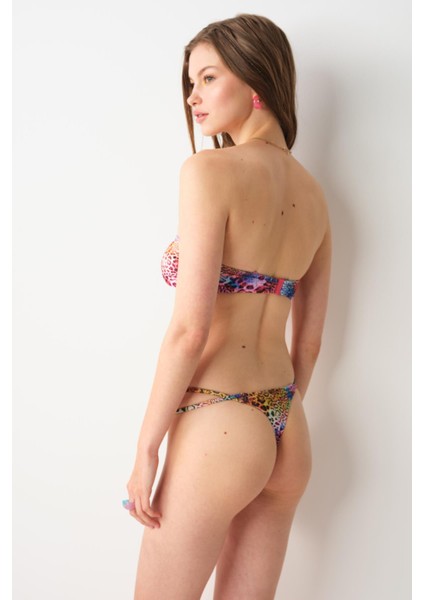 Berta Bantlı String Bikini Tek Alt Leopar 239206-D fiyatları
