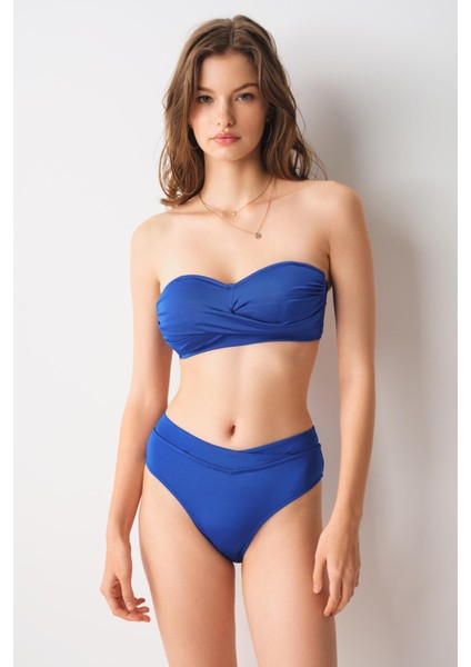 Dennis Soft Straplez Bikini Tek Üst Saks 239109 fiyatları