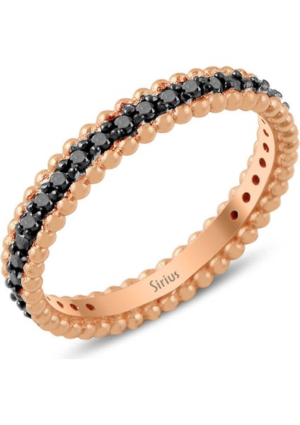 0,35 Karat Siyah Pırlanta Taşlı Tamtur Yüzük 0441R0001