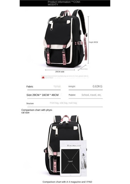 Sırt Çantası Aydınlık USB Şarj Sırt Çantası (Yurt Dışından) modelleri