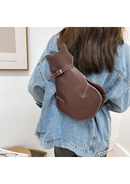 Sevimli Kedi Çantası Kadın Messenger Çanta Internet Ünlü Moda Göğüs Çantası (Yurt Dışından)