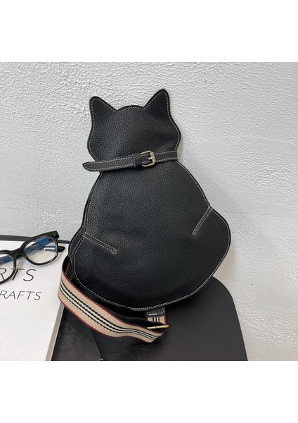 Sevimli Kedi Çantası Kadın Messenger Çanta Internet Ünlü Moda Göğüs Çantası (Yurt Dışından)