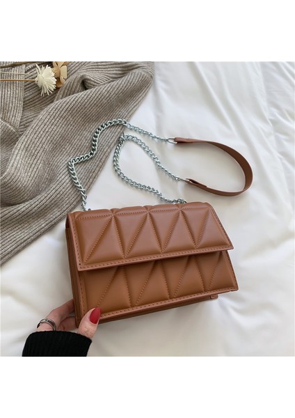 Trendy Moda Zincir Küçük Kare Çanta (Yurt Dışından)