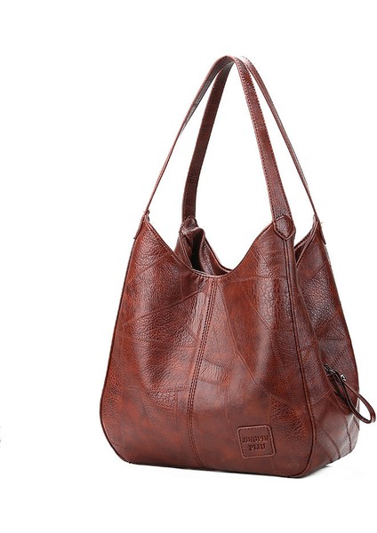 Yumuşak Deri Çanta Büyük Kapasiteli Basit Omuz Çantası (Yurt Dışından) fiyatları