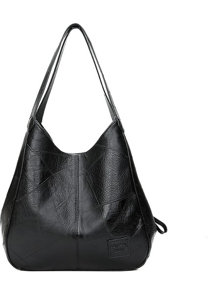 Yumuşak Deri Çanta Büyük Kapasiteli Basit Omuz Çantası (Yurt Dışından) modelleri