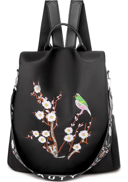 Happy Kaş Işlemeli Seyahat Çantası Hafif Sırt Çantası (Yurt Dışından) modelleri