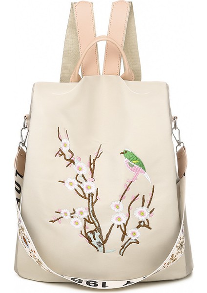 Happy Kaş Işlemeli Seyahat Çantası Hafif Sırt Çantası (Yurt Dışından) fırsatları