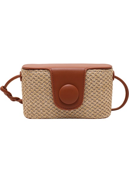 Hasır Kutu Çanta Moda Omuz Messenger Kadın Çantası (Yurt Dışından) fiyatları