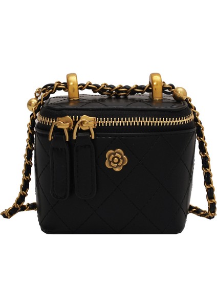 Ins Mini Eşkenar Dörtgen Zincir Küçük Çanta Kadın Yeni Sonbahar Moda Tek Omuz Messenger Küçük Kare Çanta Kutu Çanta (Yurt Dışından)