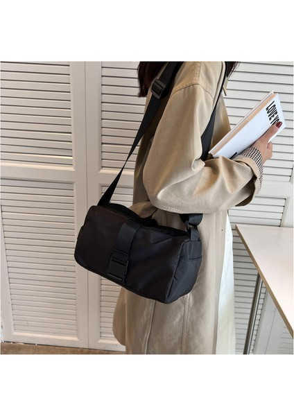 Tek Omuz Çantası Rahat Düz Renk Oxford Messenger Çanta Yüksek Anlamda Spor Çantası Kadın Küçük (Yurt Dışından) fırsatları