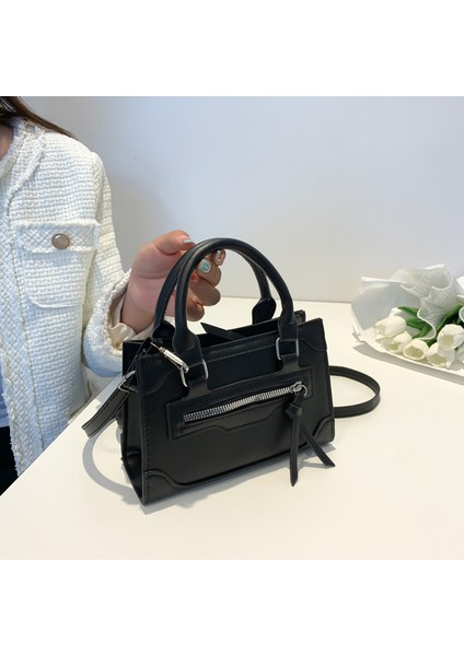 Trendy Moda Motosiklet Çantası Doku Niş Tüm Maç Basit Omuz Askılı Çanta (Yurt Dışından) fırsatları