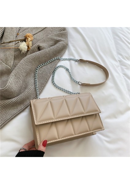 Trendy Moda Zincir Küçük Kare Çanta (Yurt Dışından)