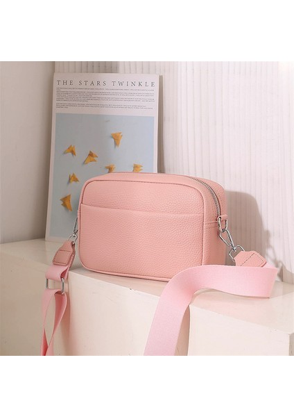 Bayanlar Omuz Çantası Pu Messenger Çanta Küçük Kare Çanta (Yurt Dışından)