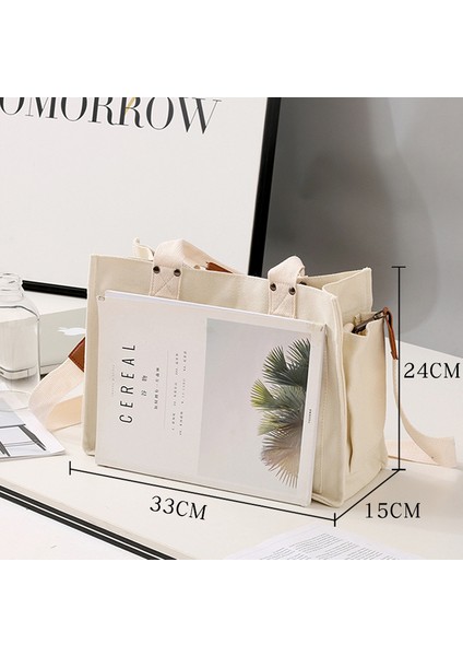 Kanvas Öğrenci Messenger Kanvas Çanta (Yurt Dışından)