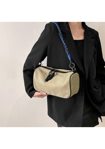 Batı Tarzı Net Kırmızı Omuz Çantası Basit Günlük Messenger Çanta (Yurt Dışından) modelleri