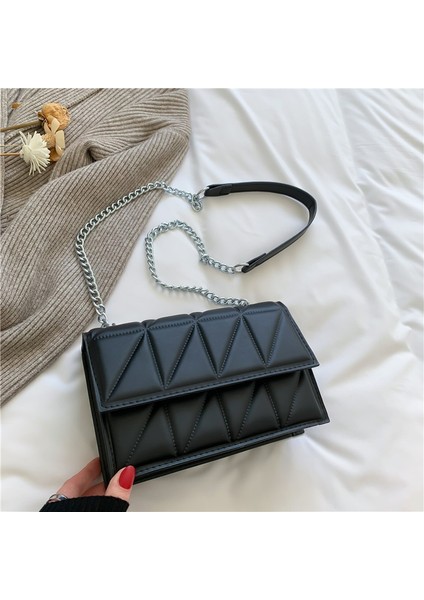 Trendy Moda Zincir Küçük Kare Çanta (Yurt Dışından)