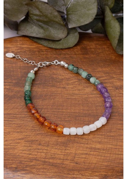 Yengeç Burcu Doğal Taş Bileklik (925 Ayar Gümüş Aparatlı) fiyatları