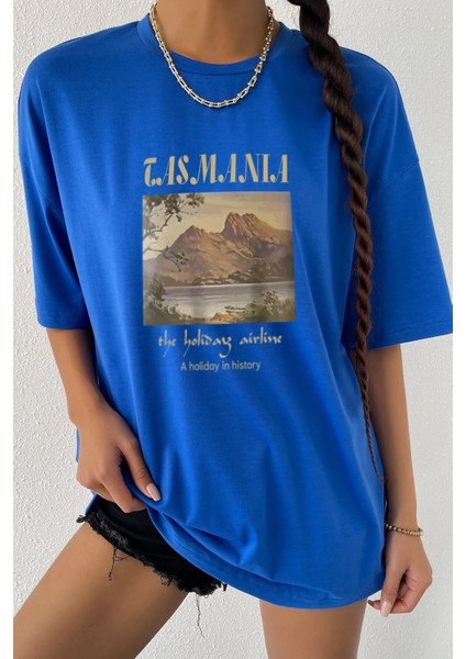 Only Trendwear Unisex Tasmania Baskılı T-Shirt