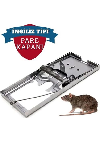 6 Adet Frau Ingiliz Model Metal Fare Kapanı