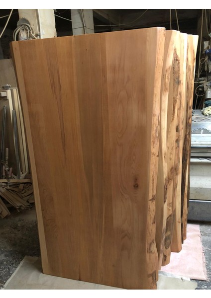 Naturel Doğal Kenar Kütük Masa Üstü Tablası 90X190.CM