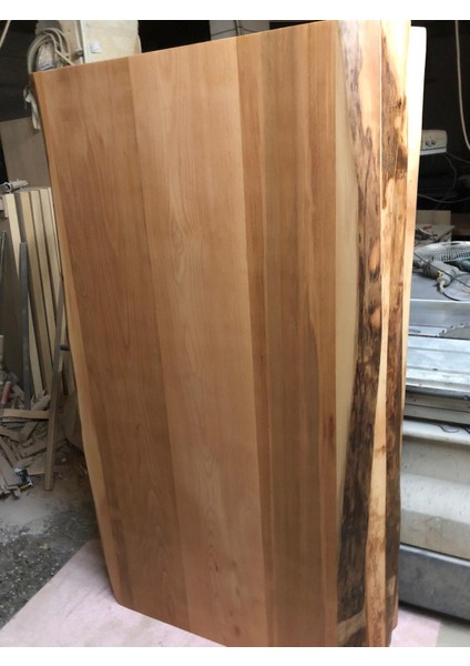 Naturel Doğal Kenar Kütük Masa Üstü Tablası 90X190.CM