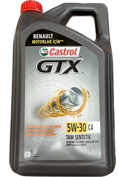 Gtx C4 5W-30 5 Litre Motor Yağı ( Üretim Yılı: 2023 )