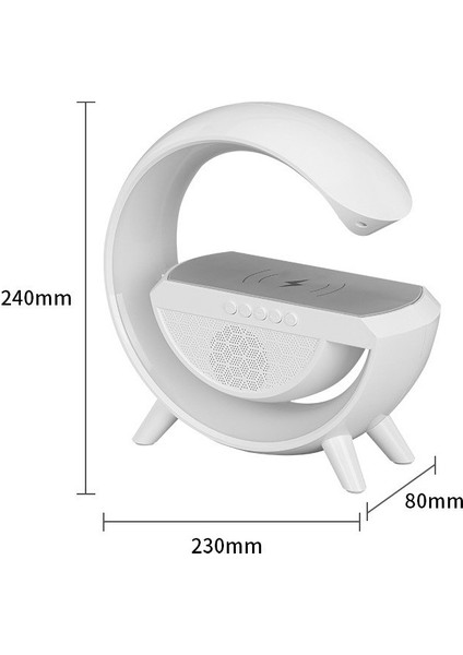 BT-2301 15W Wireless Kablosuz Şarj Destekli Radyolu Bluetooth Hoparlör