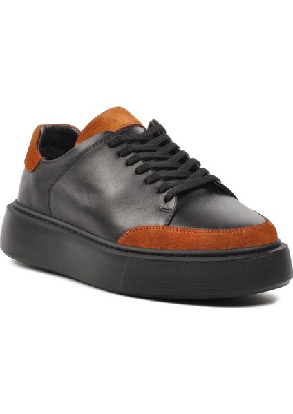 Dbdr 4227 Siyah-Taba Hakiki Deri Erkek Günlük Ayakkabı modelleri