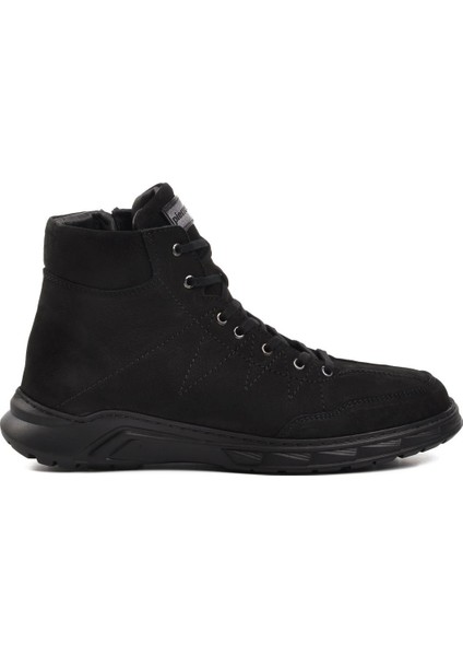 221110 Siyah Nubuk Deri Erkek Bot