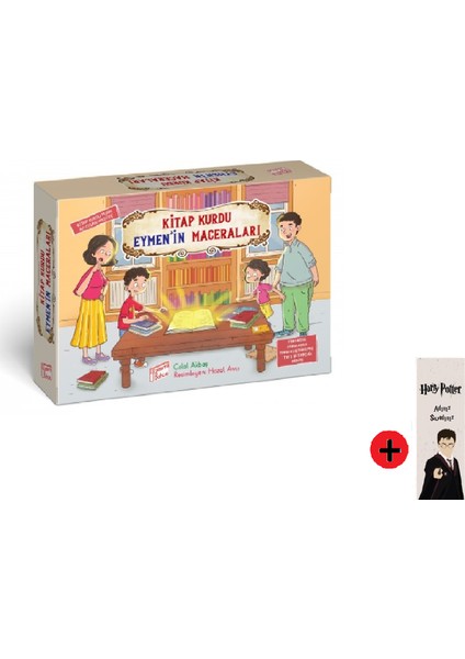 3. 4. Sınıf Hikaye Kitabı Seti Gizemli Bahçe Yayınları Kitap Kurdu Eymen'in Maceraları Yeni + Kişiye Özel Isimli Harry Potter Kitap Ayracı