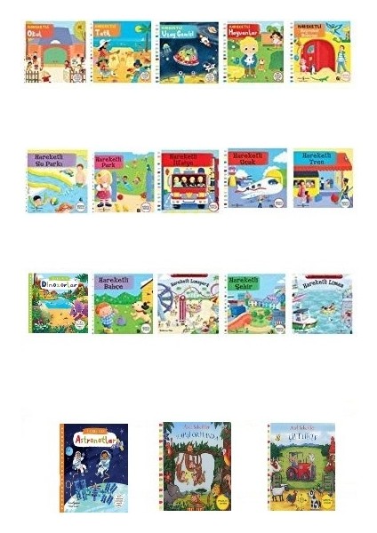 Iş Bankası Kültür Yayınları Hareketli Kitaplar Serisi / 18 Kitap Set - Ciltli ( Olgu Kitabevi)