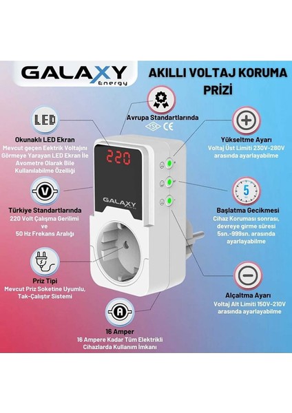 Voltaj Koruyucu Priz Galaxy S220