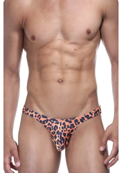 Don Moris Erkek Leopar Desenli Slip Iç Çamaşırı
