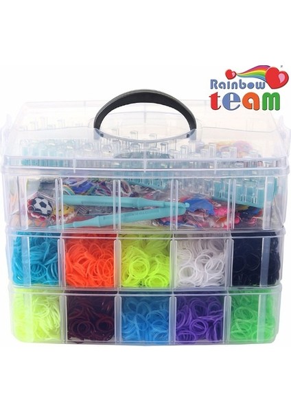 Rainbow Team 7200 Parça  Bileklik Yapım Seti Rainbow 7200