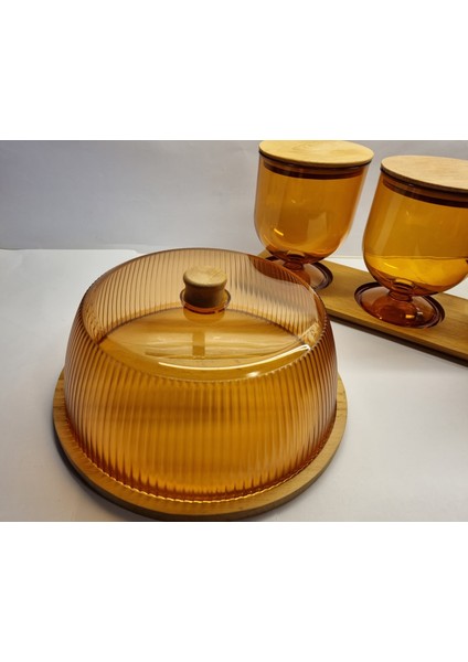 Swan Striped Kek Fanusu 29 cm Amber